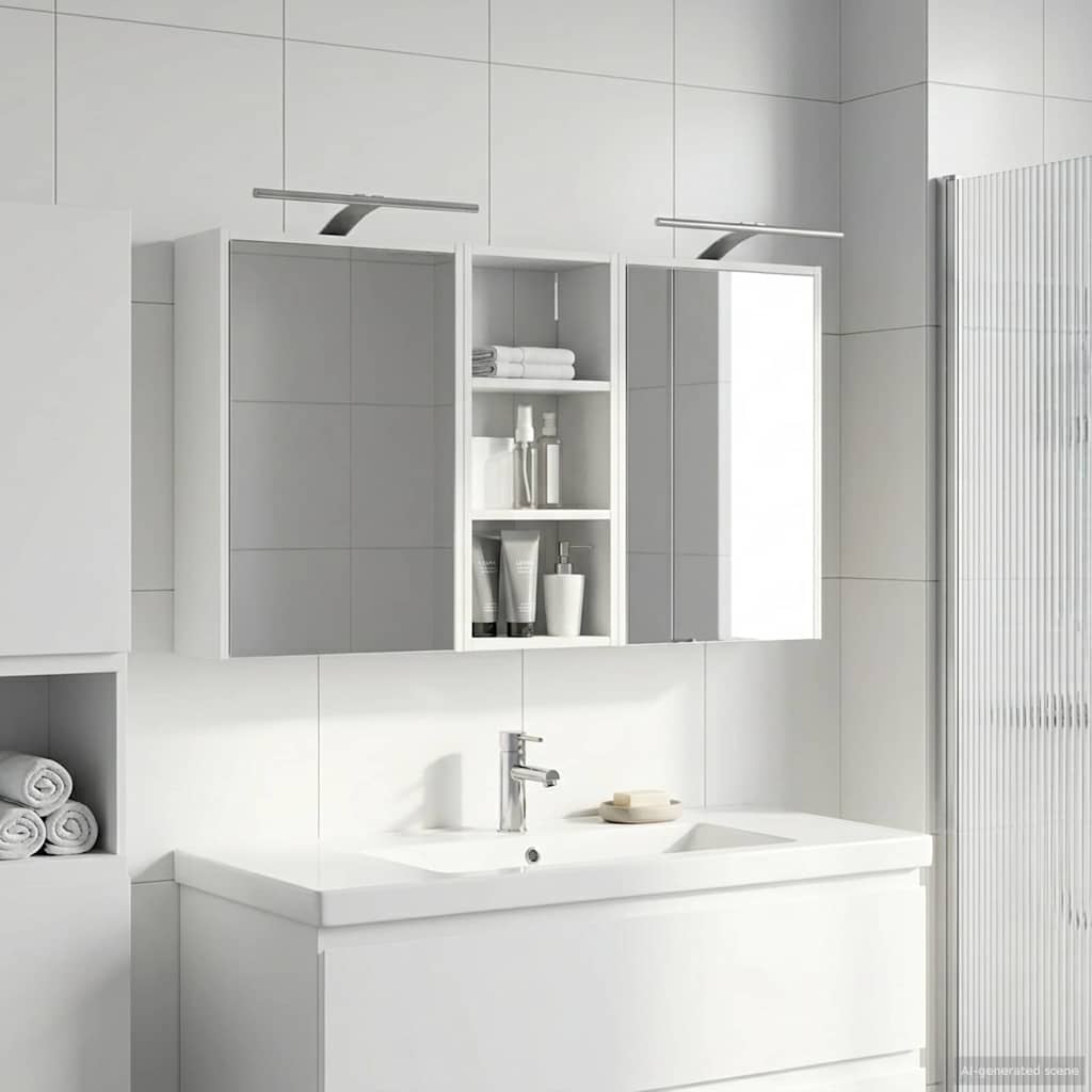 Bathroom Cabinet Set 3 pcs 116 x 16 x 62.5 cm Engineered wood