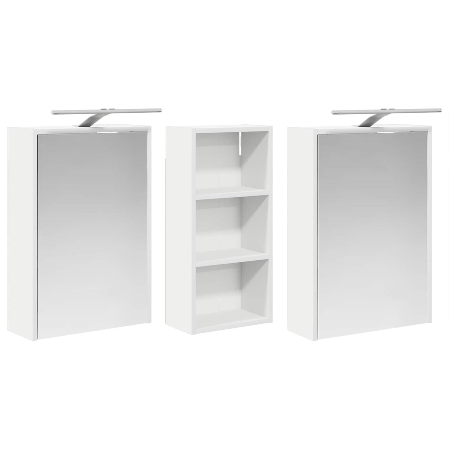 Bathroom Cabinet Set 3 pcs 116 x 16 x 62.5 cm Engineered wood