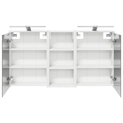 Bathroom Cabinet Set 3 pcs 116 x 16 x 62.5 cm Engineered wood