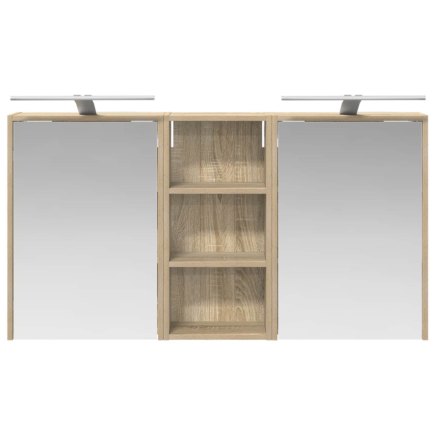 Bathroom Cabinet Set 3 pcs 116 x 16 x 62.5 cm Engineered wood