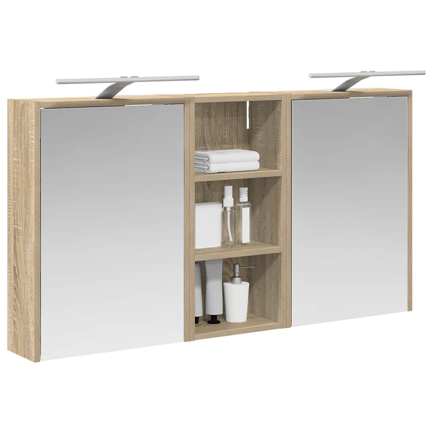 Bathroom Cabinet Set 3 pcs 116 x 16 x 62.5 cm Engineered wood
