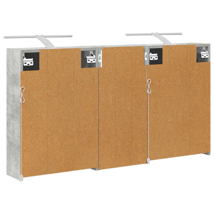 Bathroom Cabinet Set 3 pcs 116 x 16 x 62.5 cm Engineered wood