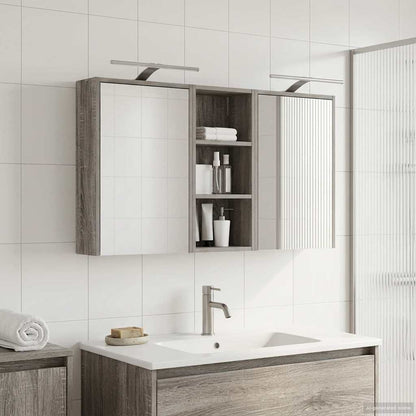 Bathroom Cabinet Set 3 pcs 116 x 16 x 62.5 cm Engineered wood