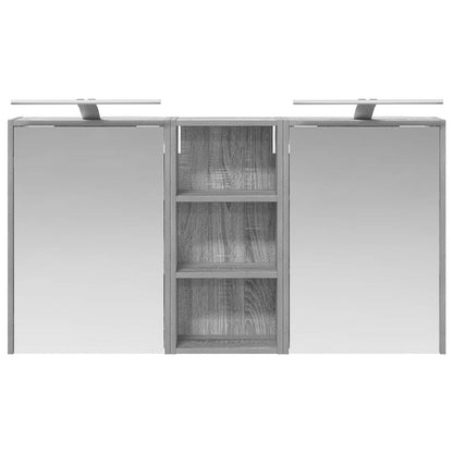 Bathroom Cabinet Set 3 pcs 116 x 16 x 62.5 cm Engineered wood
