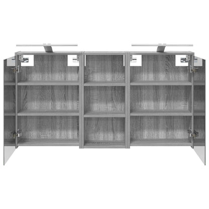 Bathroom Cabinet Set 3 pcs 116 x 16 x 62.5 cm Engineered wood