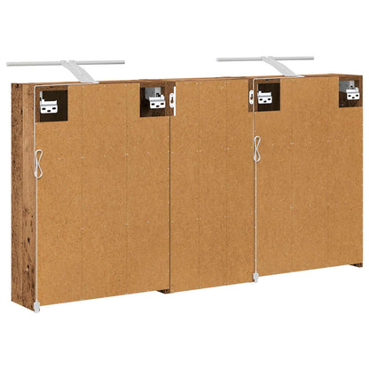 Bathroom Cabinet Set 3 pcs 116 x 16 x 62.5 cm Engineered wood