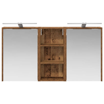 Bathroom Cabinet Set 3 pcs 116 x 16 x 62.5 cm Engineered wood