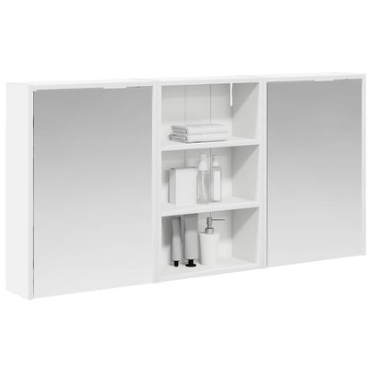 Bathroom Cabinet Set 3 pcs 126 x 16 x 62.5 cm Engineered wood
