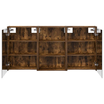 Bathroom Cabinet Set 3 pcs 126 x 16 x 62.5 cm Engineered wood