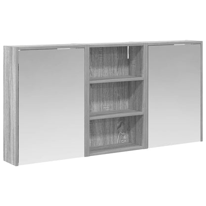 Bathroom Cabinet Set 3 pcs 126 x 16 x 62.5 cm Engineered wood
