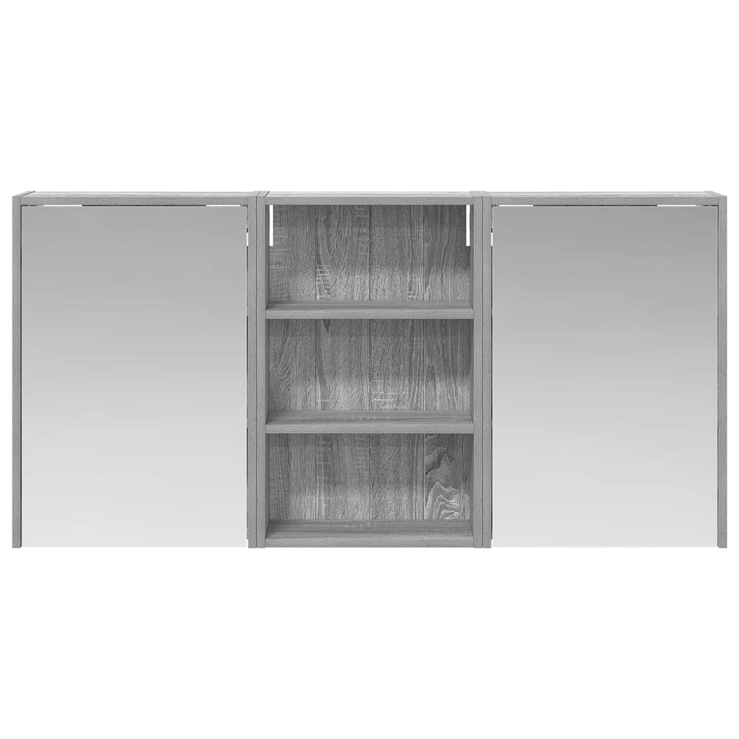 Bathroom Cabinet Set 3 pcs 126 x 16 x 62.5 cm Engineered wood