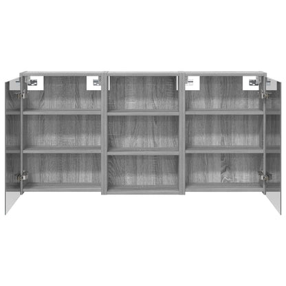 Bathroom Cabinet Set 3 pcs 126 x 16 x 62.5 cm Engineered wood
