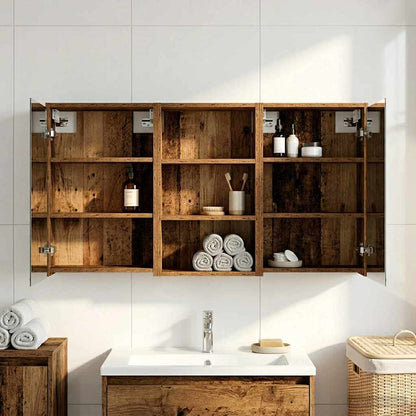 Bathroom Cabinet Set 3 pcs 126 x 16 x 62.5 cm Engineered wood