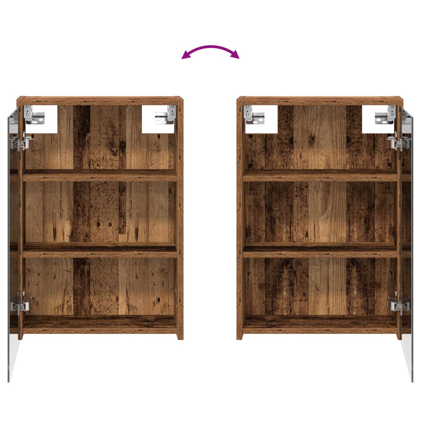 Bathroom Cabinet Set 3 pcs 126 x 16 x 62.5 cm Engineered wood