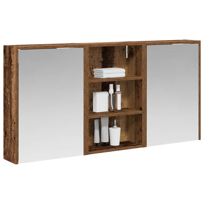 Bathroom Cabinet Set 3 pcs 126 x 16 x 62.5 cm Engineered wood