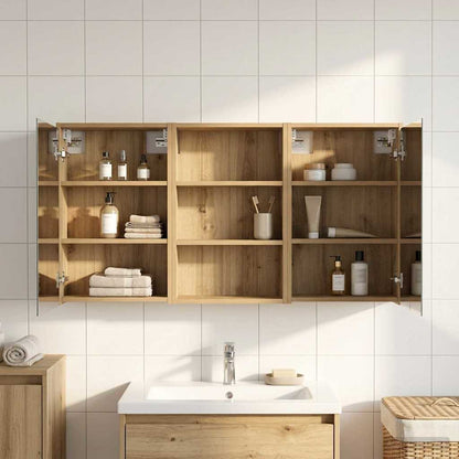 Bathroom Cabinet Set 3 pcs 126 x 16 x 62.5 cm Engineered wood