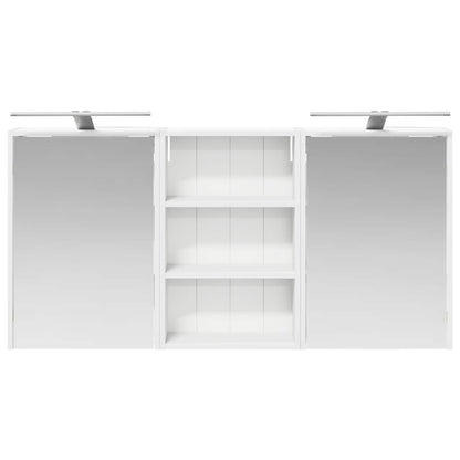 Bathroom Cabinet Set 3 pcs 126 x 16 x 62.5 cm Engineered wood
