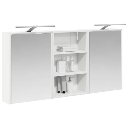 Bathroom Cabinet Set 3 pcs 126 x 16 x 62.5 cm Engineered wood