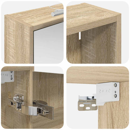 Bathroom Cabinet Set 3 pcs 126 x 16 x 62.5 cm Engineered wood