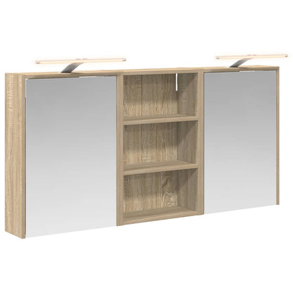 Bathroom Cabinet Set 3 pcs 126 x 16 x 62.5 cm Engineered wood