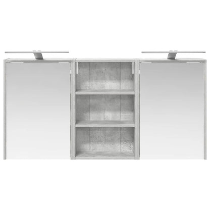 Bathroom Cabinet Set 3 pcs 126 x 16 x 62.5 cm Engineered wood