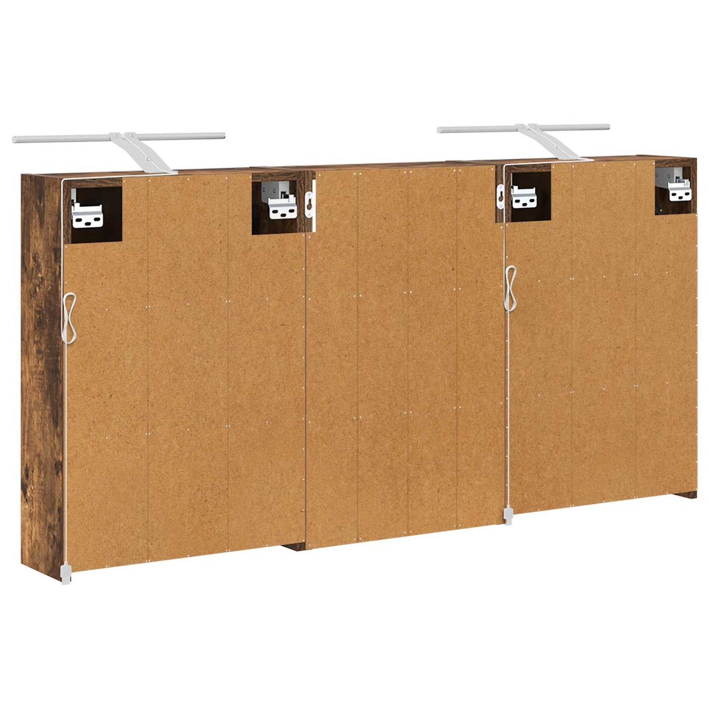 Bathroom Cabinet Set 3 pcs 126 x 16 x 62.5 cm Engineered wood
