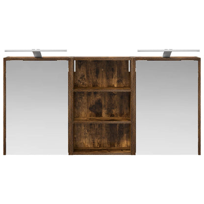 Bathroom Cabinet Set 3 pcs 126 x 16 x 62.5 cm Engineered wood