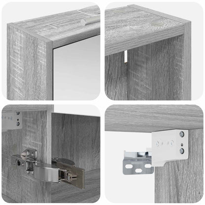 Bathroom Cabinet Set 3 pcs 126 x 16 x 62.5 cm Engineered wood