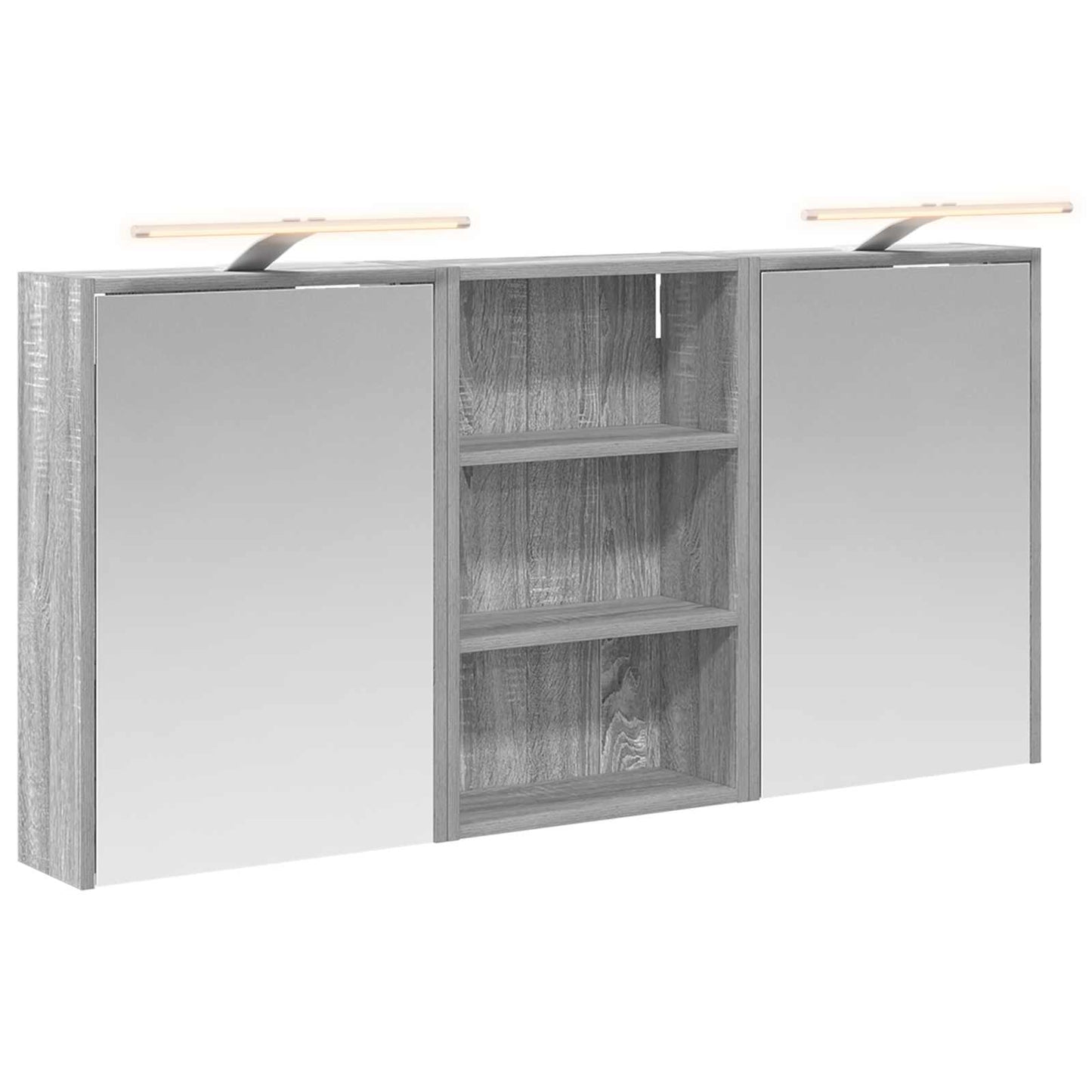 Bathroom Cabinet Set 3 pcs 126 x 16 x 62.5 cm Engineered wood