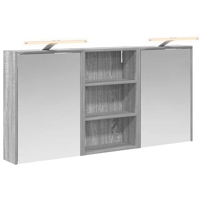 Bathroom Cabinet Set 3 pcs 126 x 16 x 62.5 cm Engineered wood