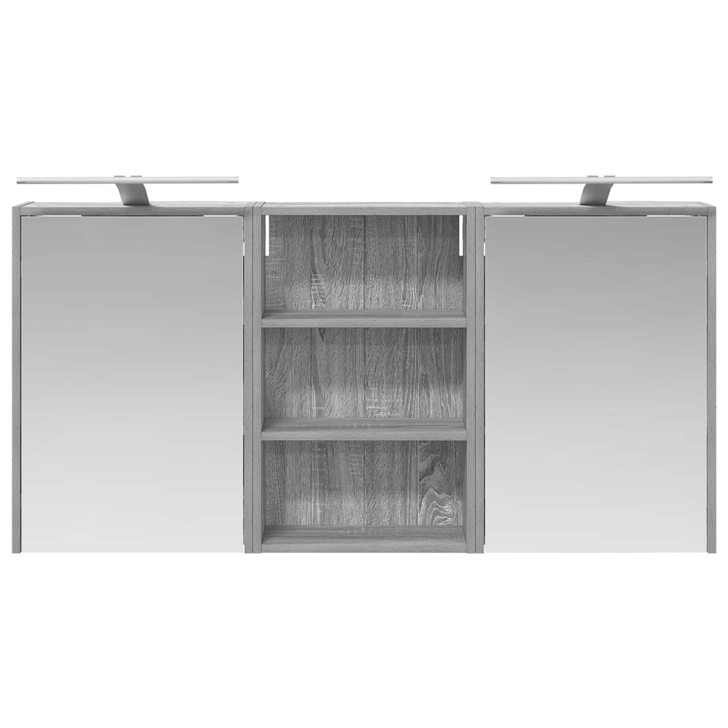 Bathroom Cabinet Set 3 pcs 126 x 16 x 62.5 cm Engineered wood