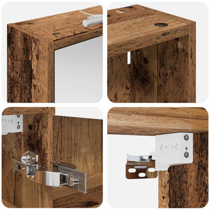 Bathroom Cabinet Set 3 pcs 126 x 16 x 62.5 cm Engineered wood