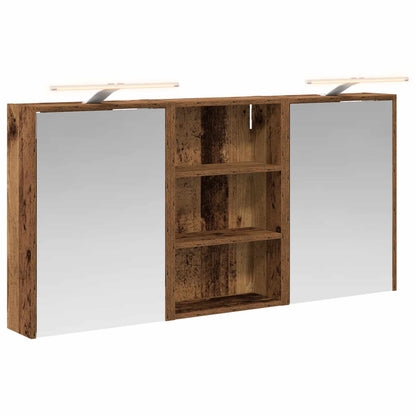 Bathroom Cabinet Set 3 pcs 126 x 16 x 62.5 cm Engineered wood