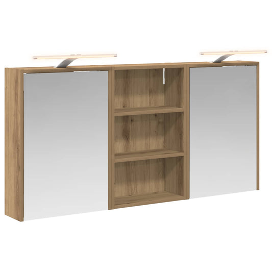 Bathroom Cabinet Set 3 pcs 126 x 16 x 62.5 cm Engineered wood