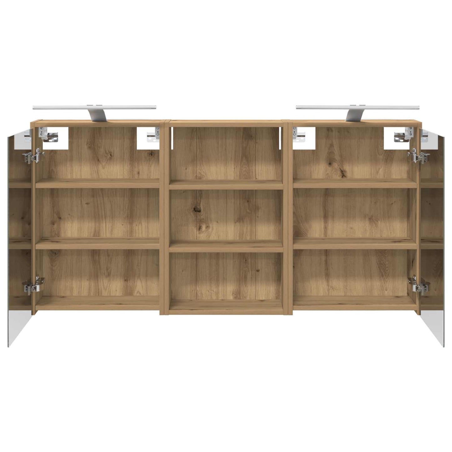 Bathroom Cabinet Set 3 pcs 126 x 16 x 62.5 cm Engineered wood
