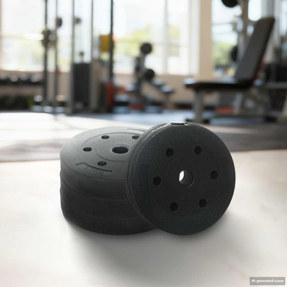 2-in-1 Dumbbell Set 30kg Black and Blue