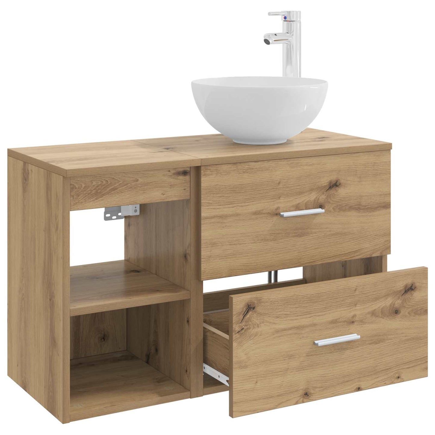 Bathroom Furniture Set 2 pcs Artisan Oak Engineered Wood