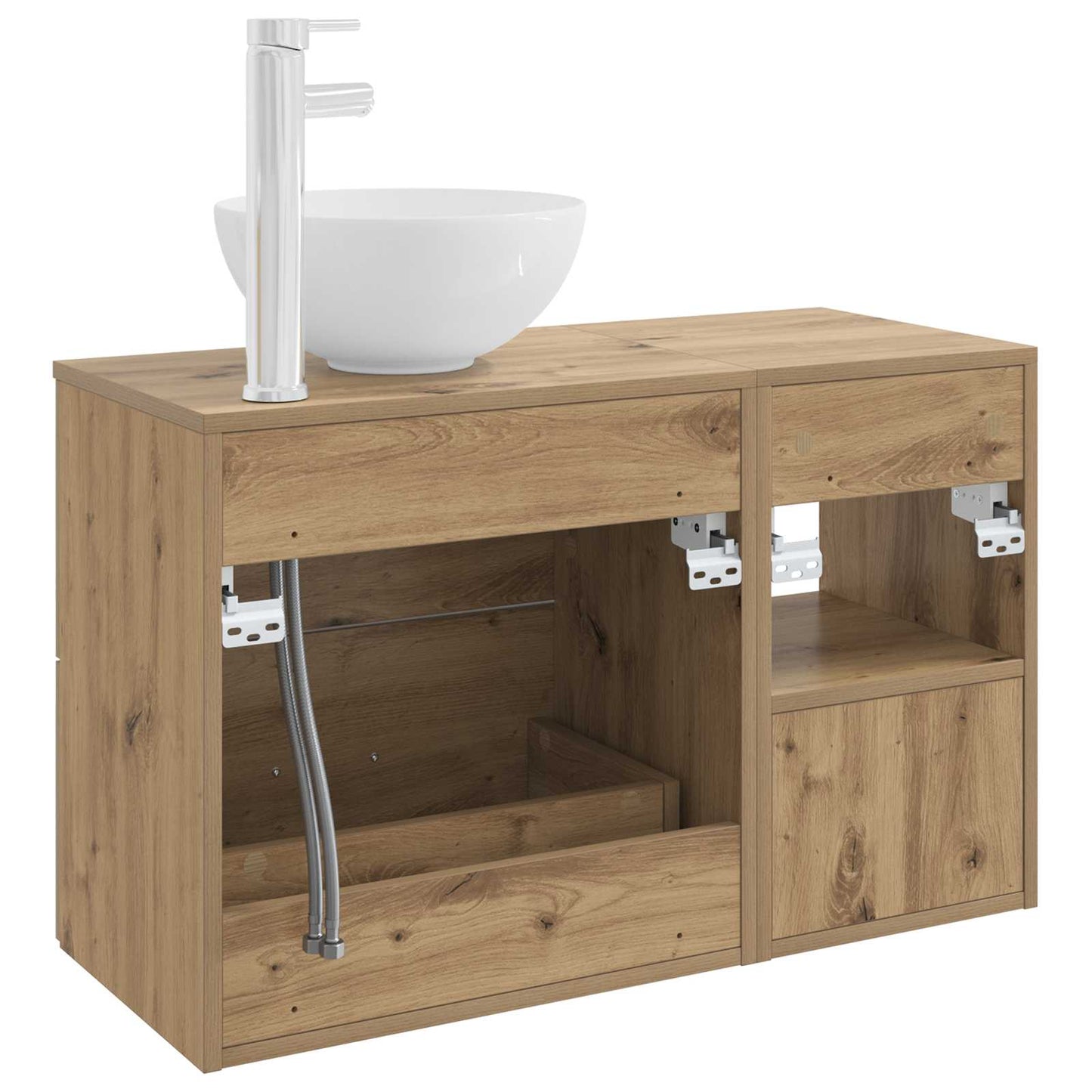 Bathroom Furniture Set 2 pcs Artisan Oak Engineered Wood