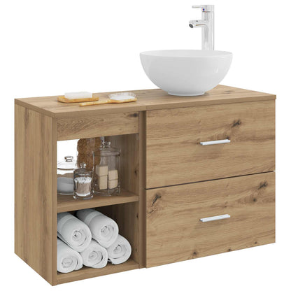 Bathroom Furniture Set 2 pcs Artisan Oak Engineered Wood