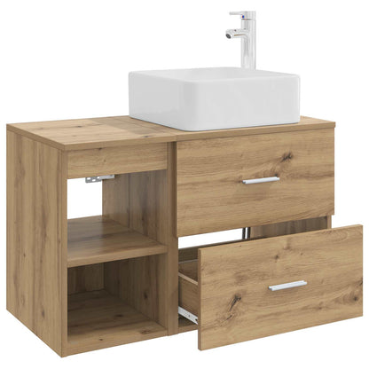 Bathroom Furniture Set 2 pcs Artisan Oak Engineered Wood
