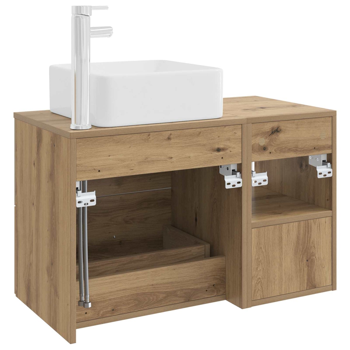 Bathroom Furniture Set 2 pcs Artisan Oak Engineered Wood