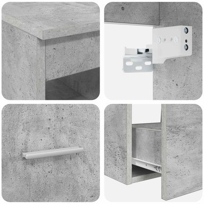 Bathroom Furniture Set 2 pcs Concrete Grey Engineered Wood