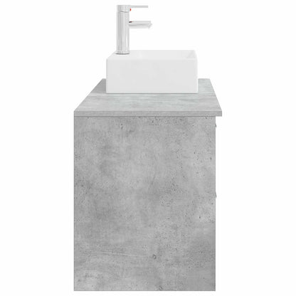 Bathroom Furniture Set 2 pcs Concrete Grey Engineered Wood