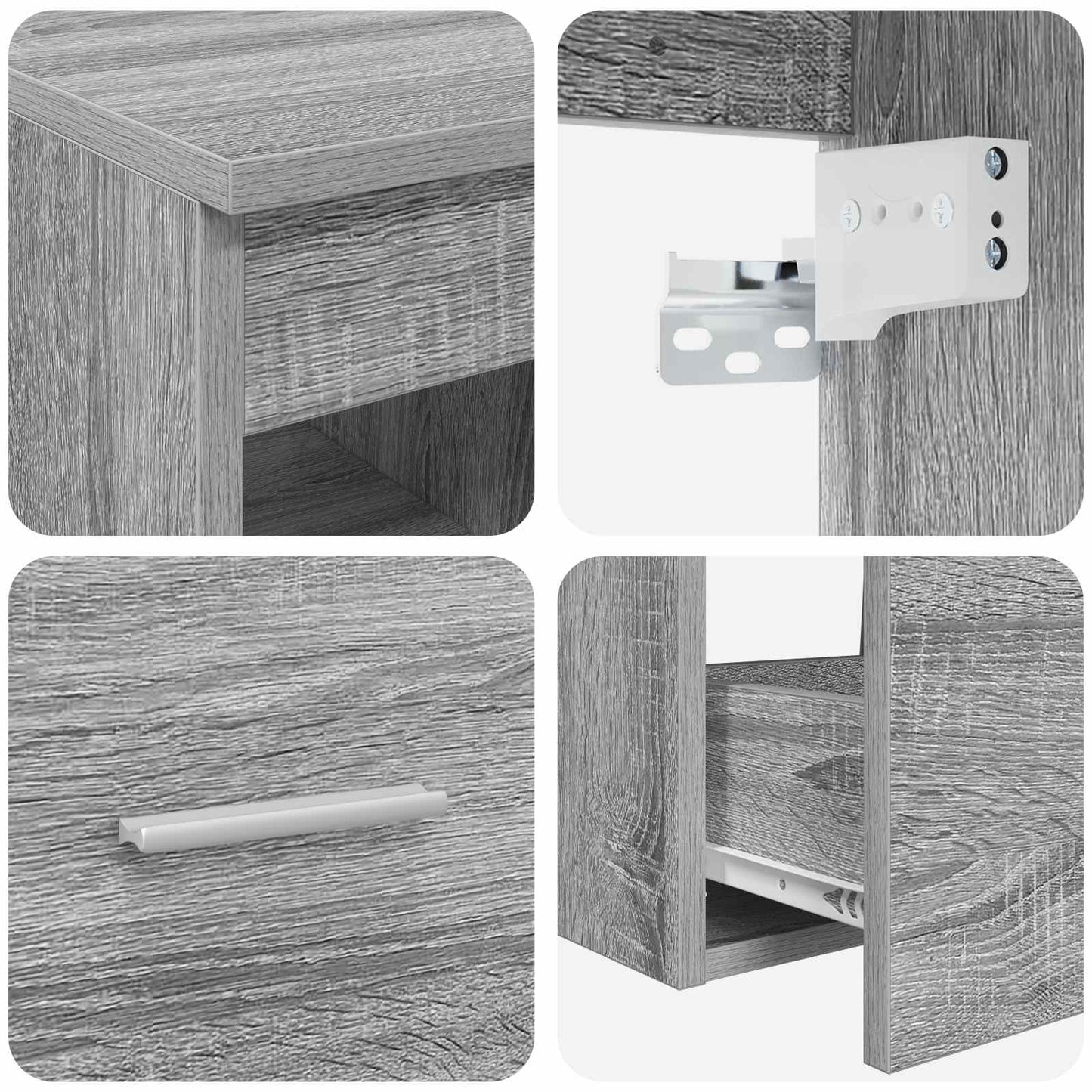 Bathroom Furniture Set 2 pcs Grey Sonoma Engineered Wood