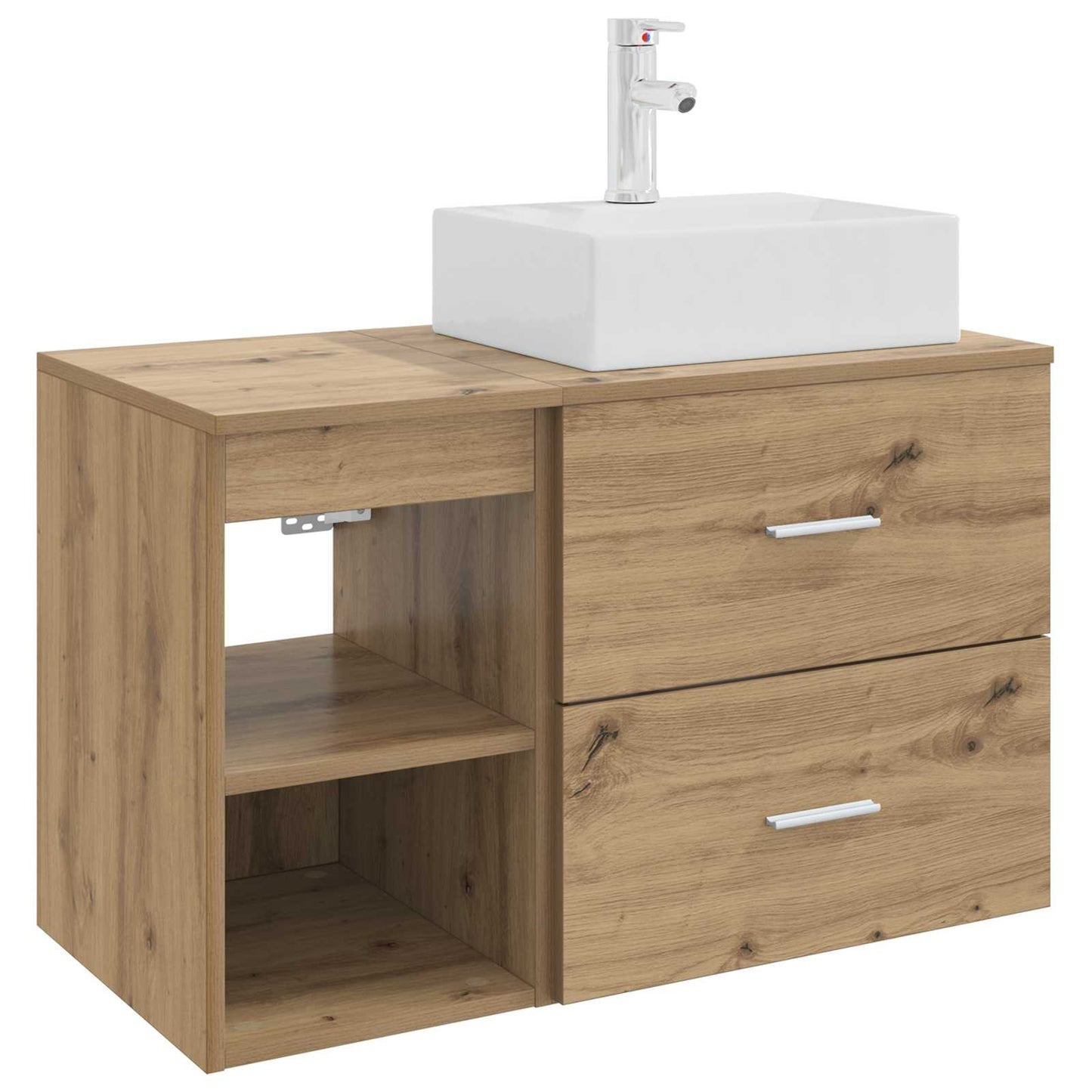 Bathroom Furniture Set 2 pcs Artisan Oak Engineered Wood
