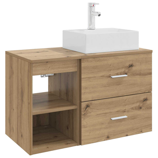 Bathroom Furniture Set 2 pcs Artisan Oak Engineered Wood