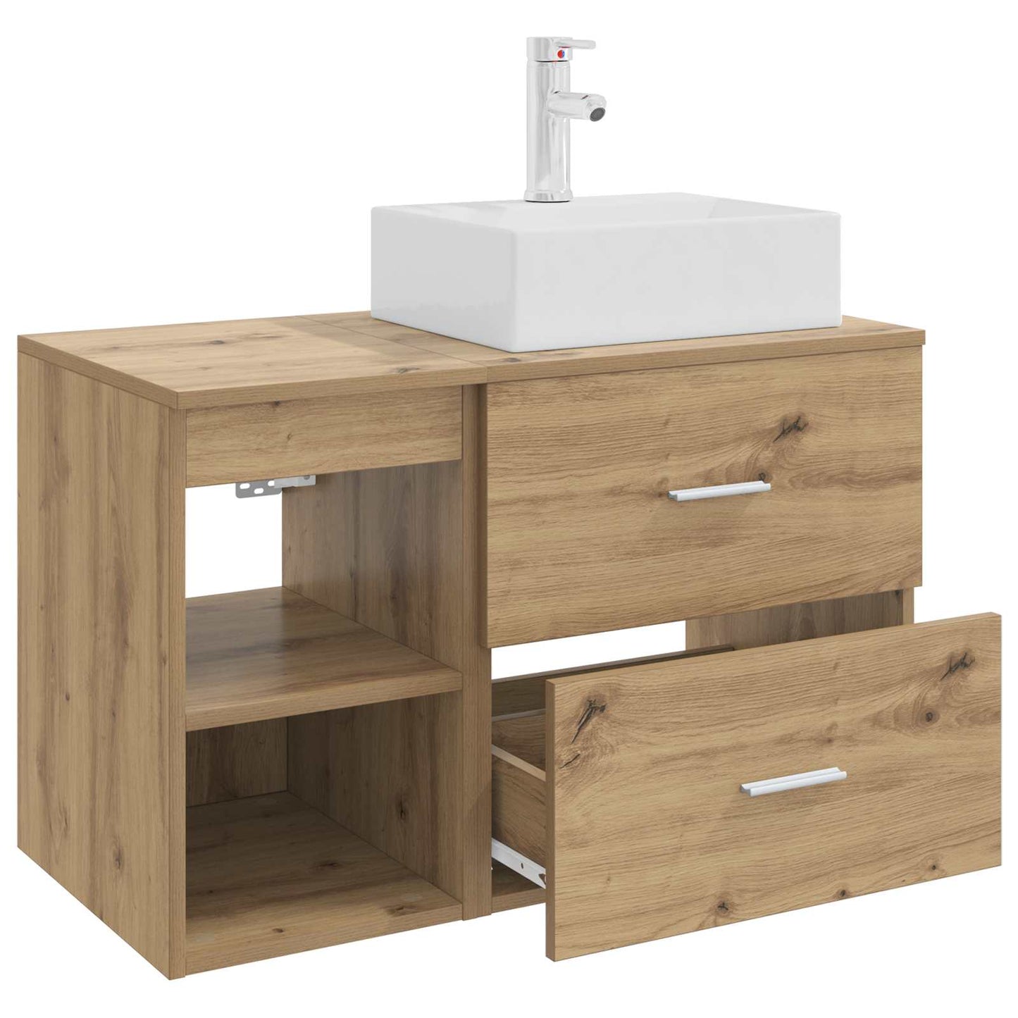 Bathroom Furniture Set 2 pcs Artisan Oak Engineered Wood