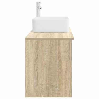 Bathroom Furniture Set 2 pcs Sonoma Oak Engineered Wood