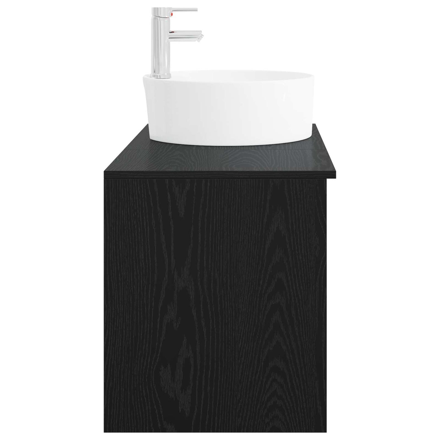 Bathroom Furniture Set 2 pcs Black Oak Engineered Wood