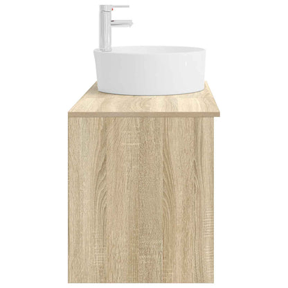 Bathroom Furniture Set 2 pcs Sonoma Oak Engineered Wood